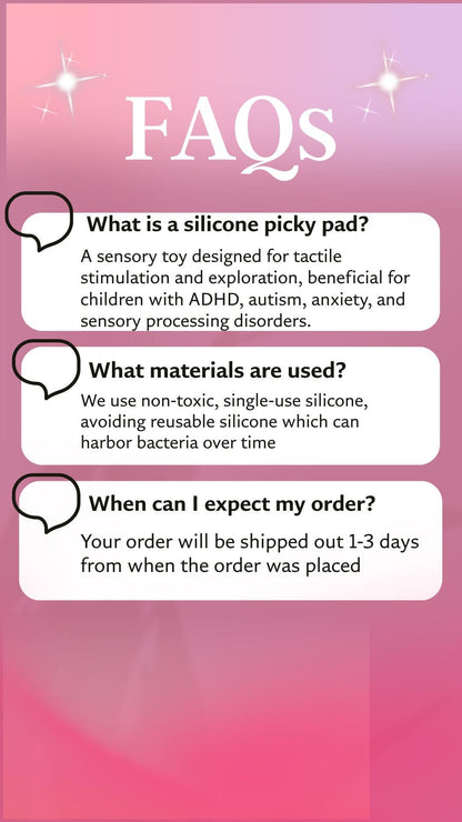 BIRDNEST 6-PK PickyPad w/Tweezers: Sensory Fidget Toy for Trichotillomania,Repetitive Behaviors