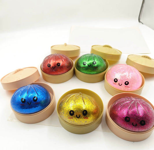Viral Glitter Dumpling Squishy