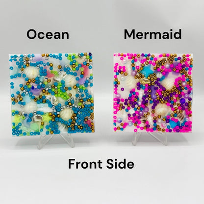 X-Large Mermaid Picky Pad fidget OCD-ADHD-Anxiety relief -Trichotillomania-Skin Picking-Repetitive Behavior-DIY jewelry kit!