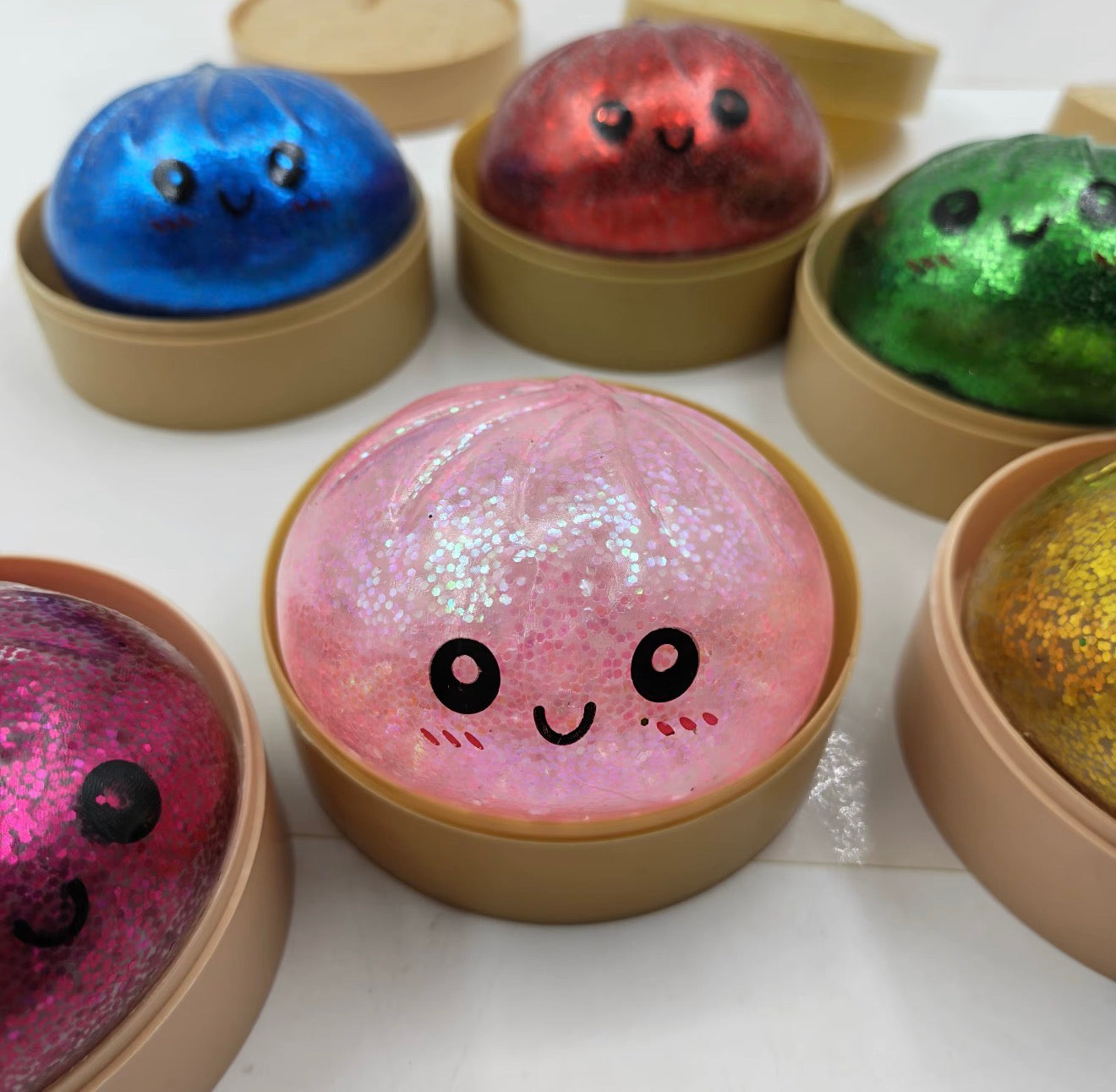Viral Glitter Dumpling Squishy