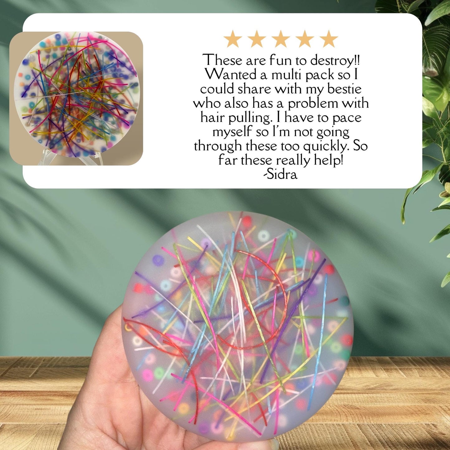 2-in-1 Sensory Fidget Pad: Bird Nest & Beads - Anxiety Relief