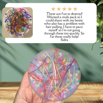 2-in-1 Sensory Fidget Pad: Bird Nest & Beads - Anxiety Relief