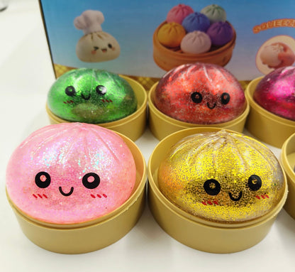 Viral Glitter Dumpling Squishy