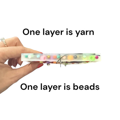 2-in-1 Sensory Fidget Pad: Bird Nest & Beads - Anxiety Relief