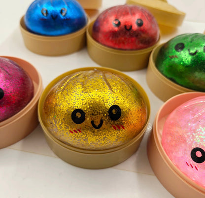 Viral Glitter Dumpling Squishy