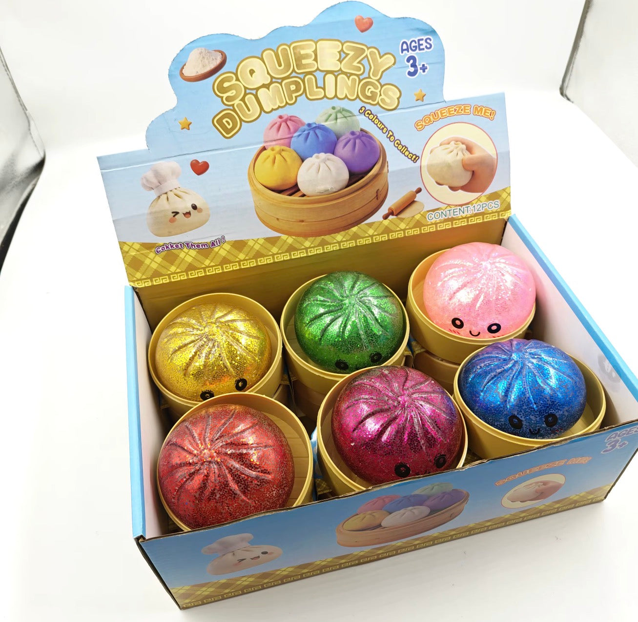 Viral Glitter Dumpling Squishy