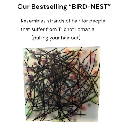 2-in-1 Sensory Fidget Pad: Bird Nest & Beads - Anxiety Relief