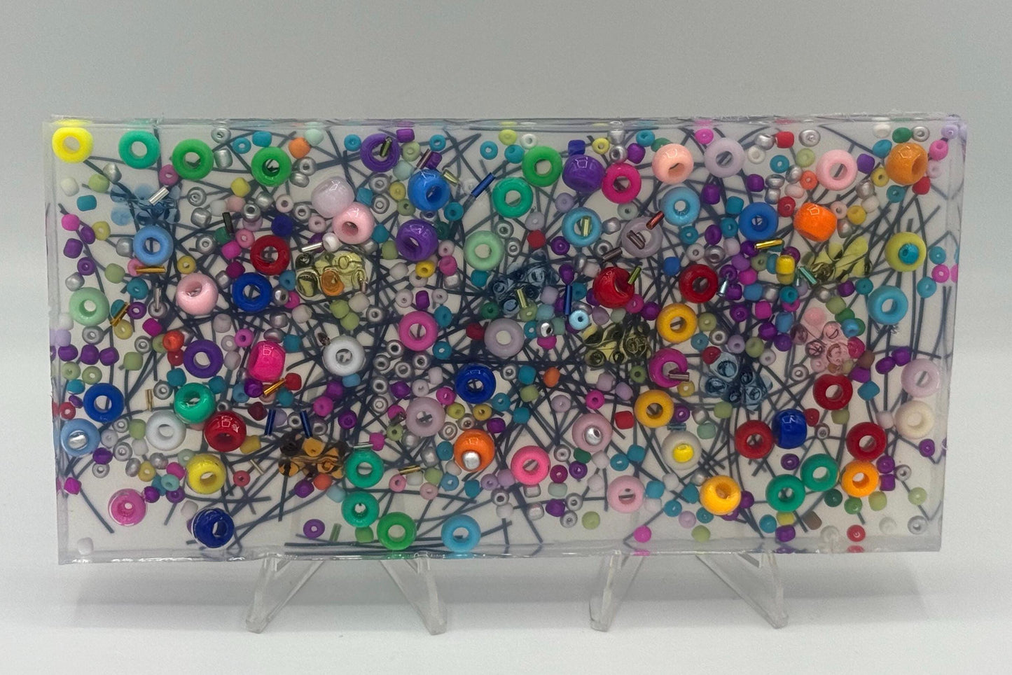 Two-in-One Sensory Fidget Pad: Bead & String - Trichotillomania Aid