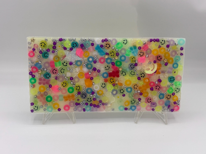 Glow in the Dark Sensory Fidget Toy: Tactile Picky-Pad with Colorful Beads