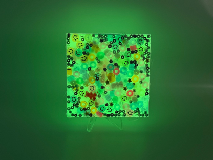 Glow in the Dark Sensory Fidget Toy: Tactile Picky-Pad with Colorful Beads