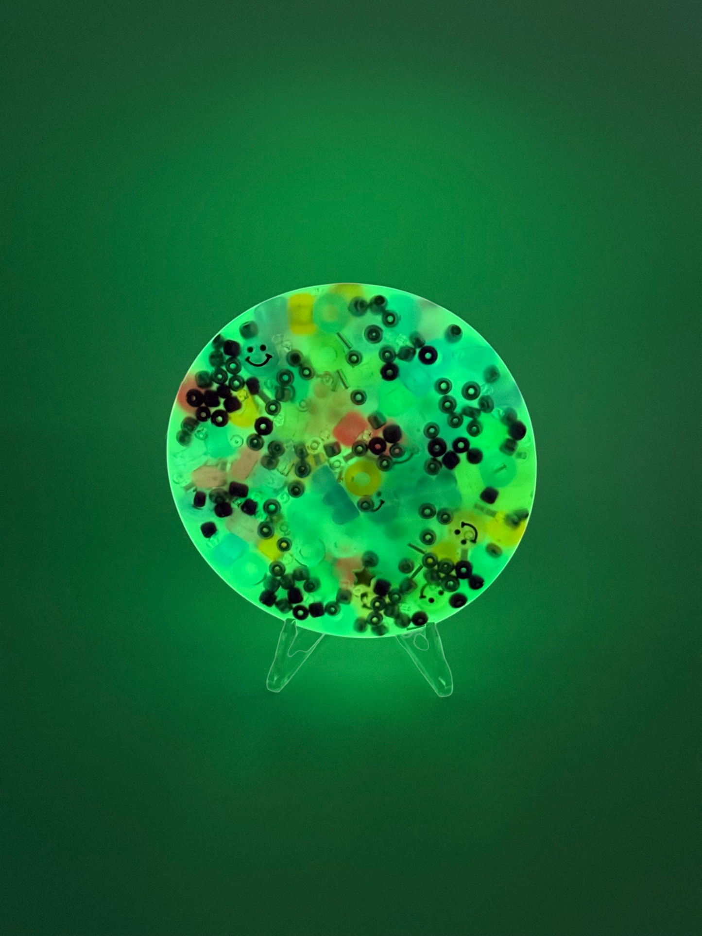 Glow in the Dark Sensory Fidget Toy: Tactile Picky-Pad with Colorful Beads